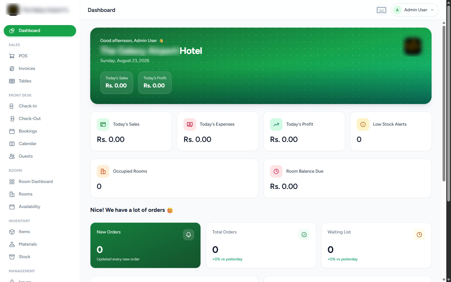 Galaxy Airport Hotel POS