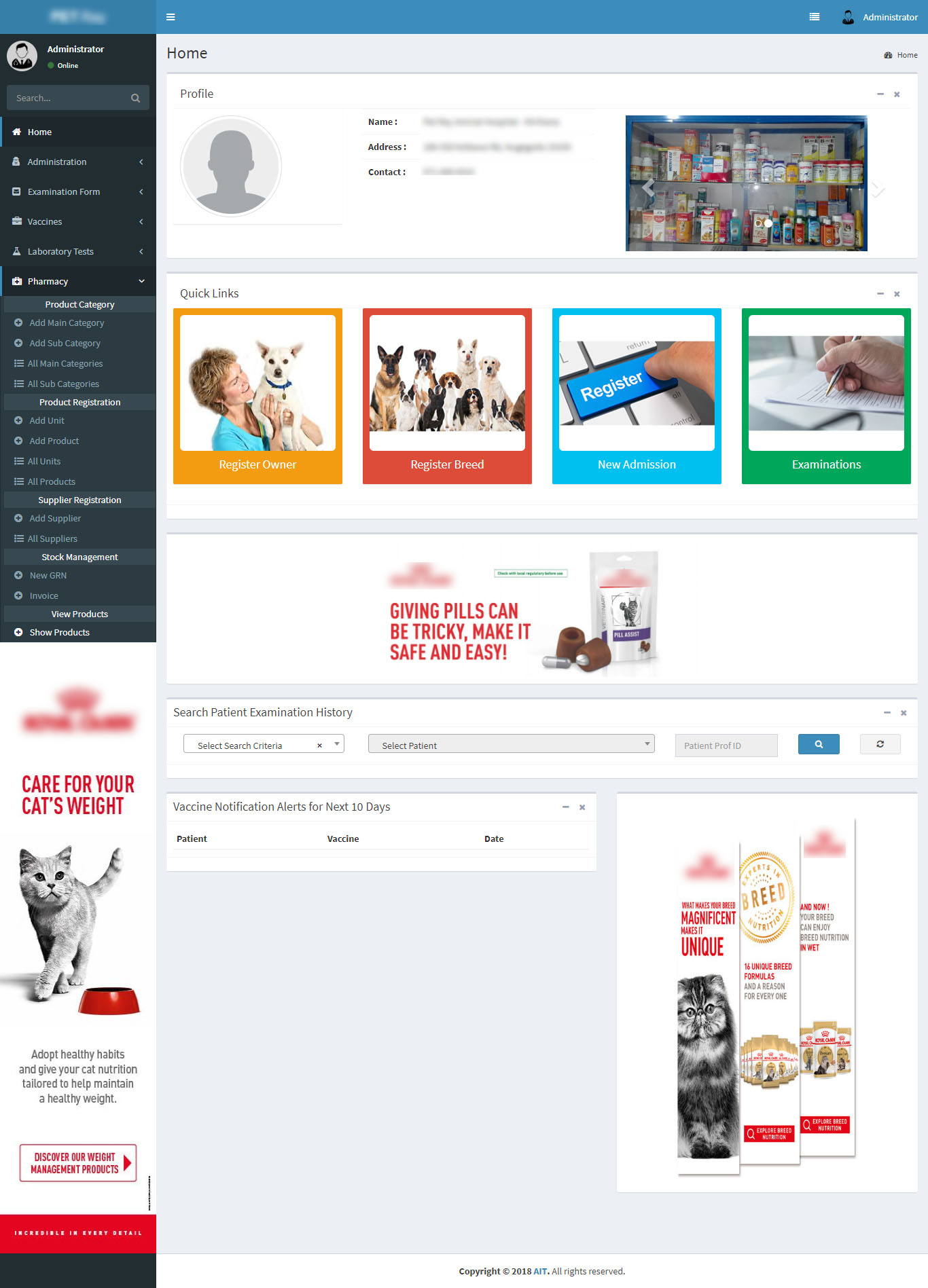 Pet Ray Veterinary Hospital System