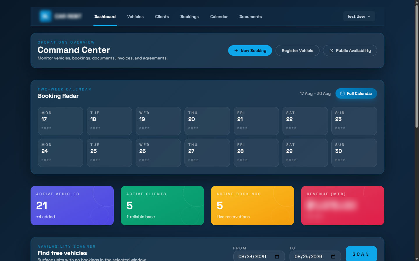 SL Car Rent — screenshot