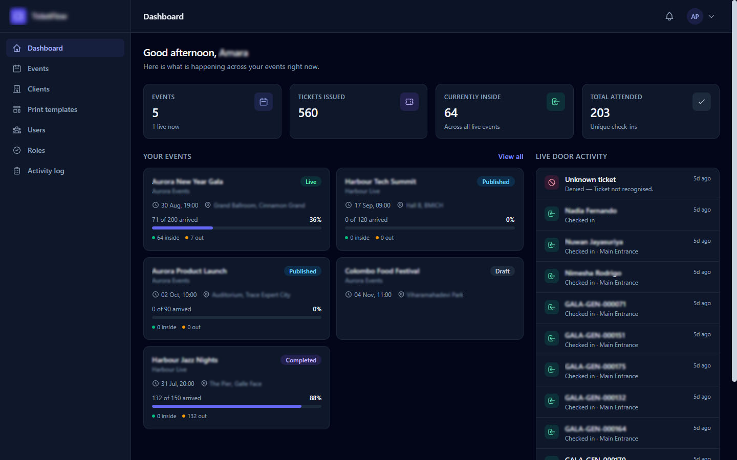 TicketFlow Event Ticketing